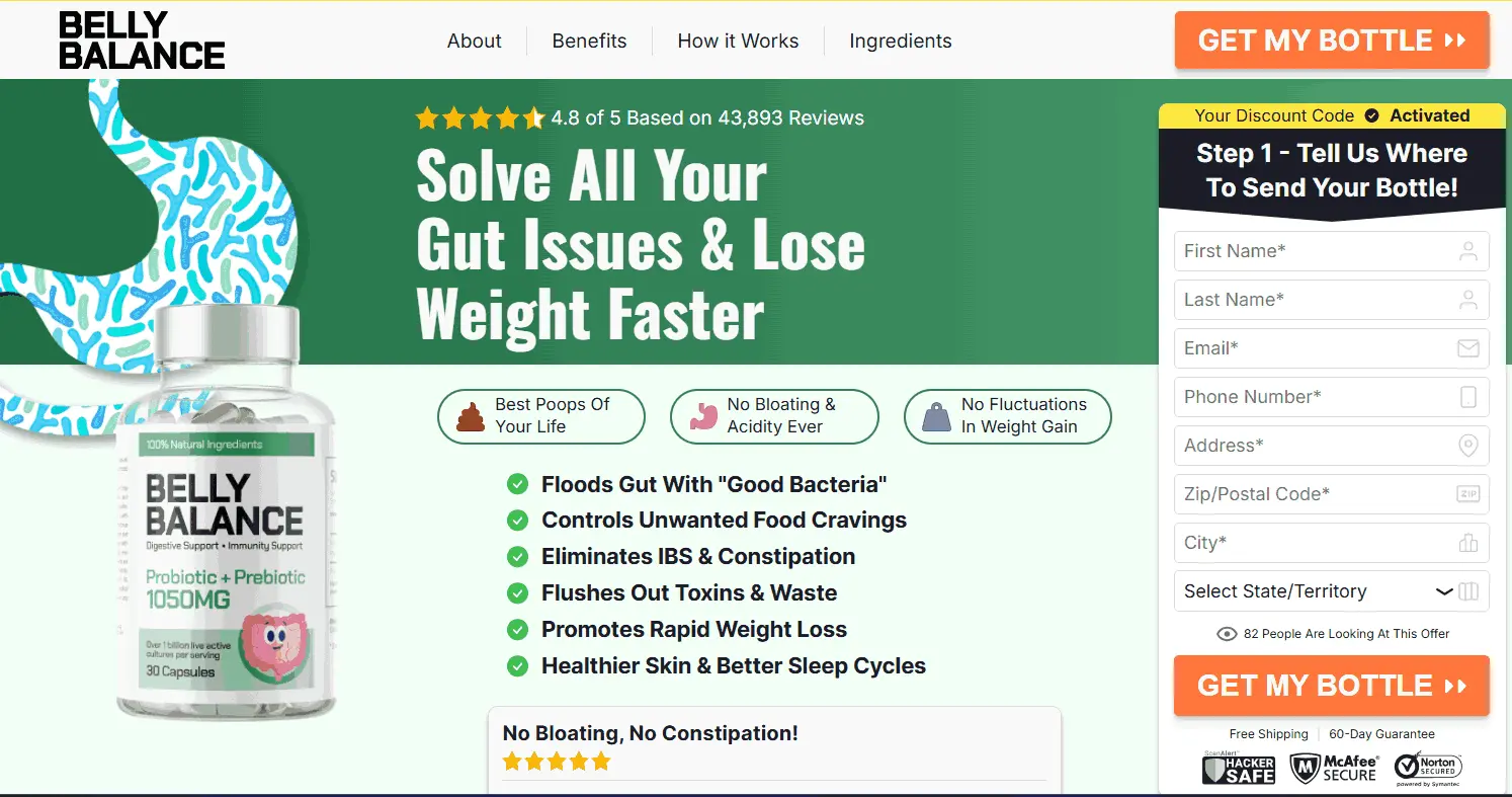 Belly Balance Order Page