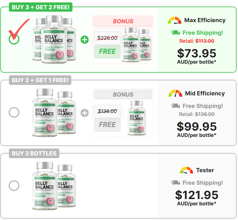 Belly Balance Pricing
